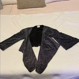 Olivia Rae Black Glittery Women's Top